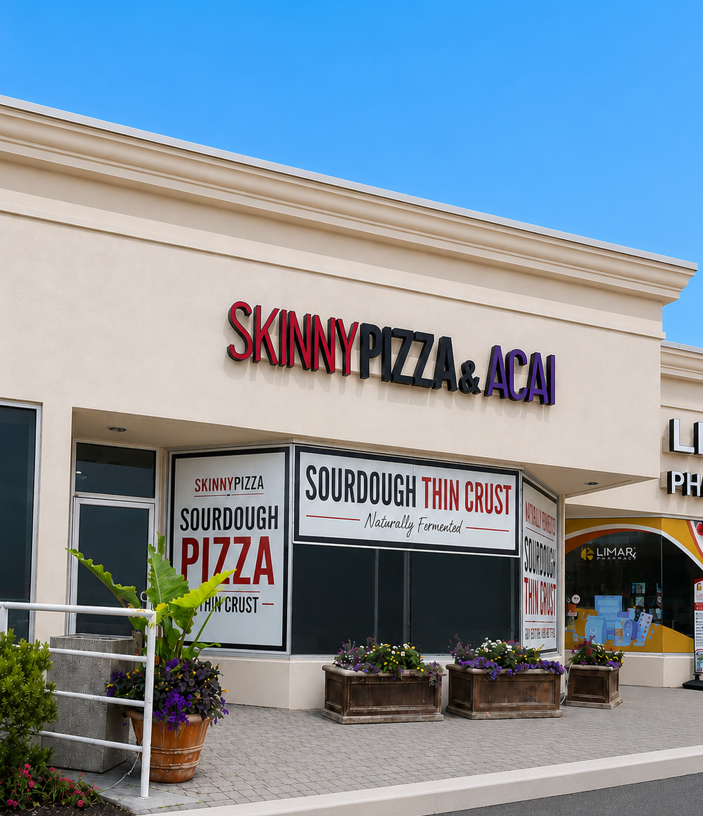 SkinnyPizza storefront in Roslyn Heights